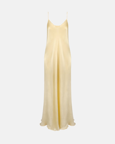 Yellow Silk Slip